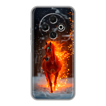 Силиконовый чехол на Tecno Spark 30C с принтом Новый год