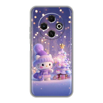 Силиконовый чехол на Tecno Spark 30C с принтом Новый год