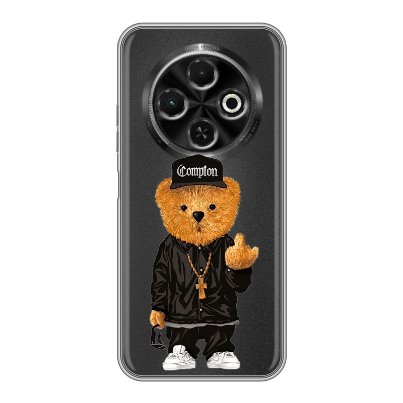 Силиконовый чехол на Tecno Spark 30C с принтом Плюшевый медведь Силиконовый чехол на Tecno Spark 30C с принтом Плюшевый медведь