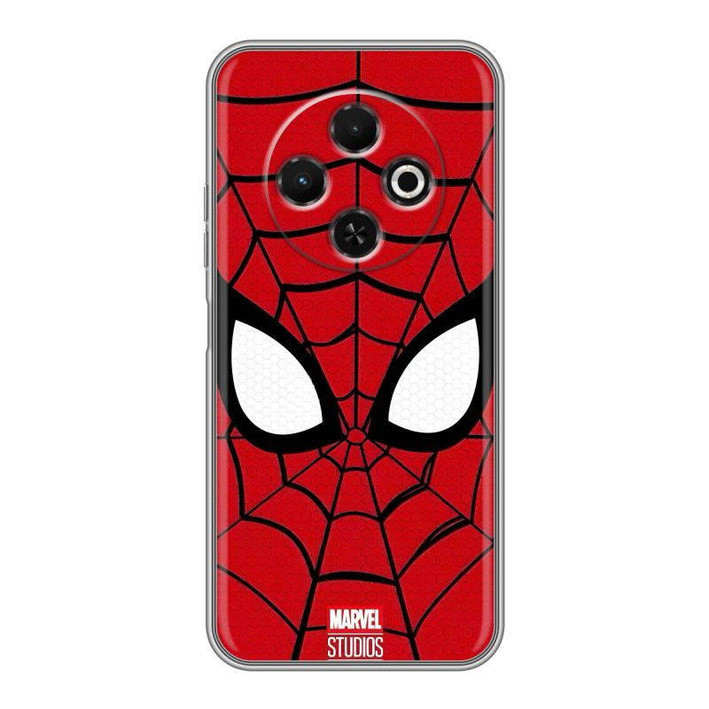 Силиконовый чехол на Tecno Spark 30C с принтом человек паук spiderman Силиконовый чехол на Tecno Spark 30C с принтом человек паук spiderman