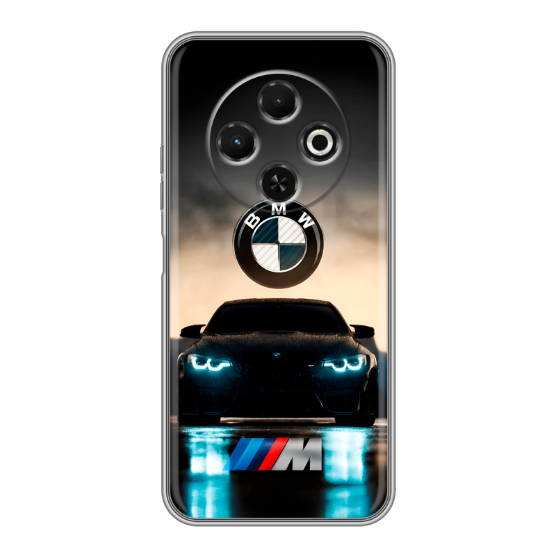 Силиконовый чехол на Tecno Spark 30C с принтом БМВ BMW Силиконовый чехол на Tecno Spark 30C с принтом БМВ BMW
