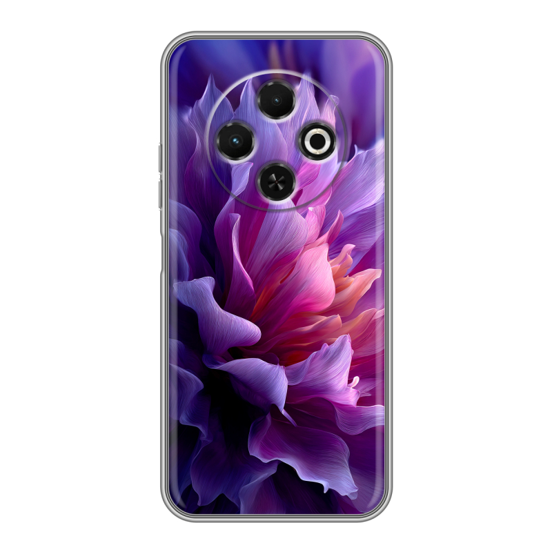 Силиконовый чехол на Tecno Spark 30C с принтом женский цветы Силиконовый чехол на Tecno Spark 30C с принтом женский цветы