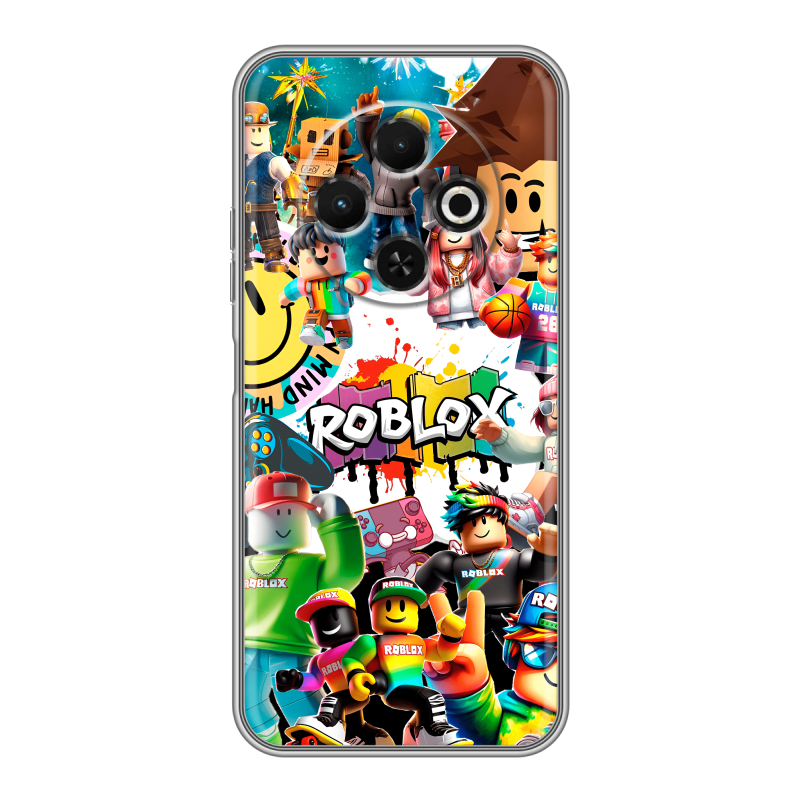 Силиконовый чехол на Tecno Spark 30C с принтом Roblox Роблокс Силиконовый чехол на Tecno Spark 30C с принтом Roblox Роблокс