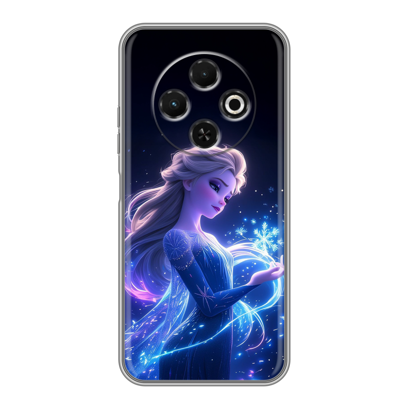 Силиконовый чехол на Tecno Spark 30C с принтом Холодное сердце Frozen Силиконовый чехол на Tecno Spark 30C с принтом Холодное сердце Frozen