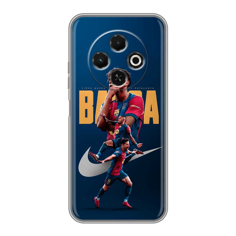 Силиконовый чехол на Tecno Spark 30C с принтом Барселона Barca Yamal Силиконовый чехол на Tecno Spark 30C с принтом Барселона Barca Yamal