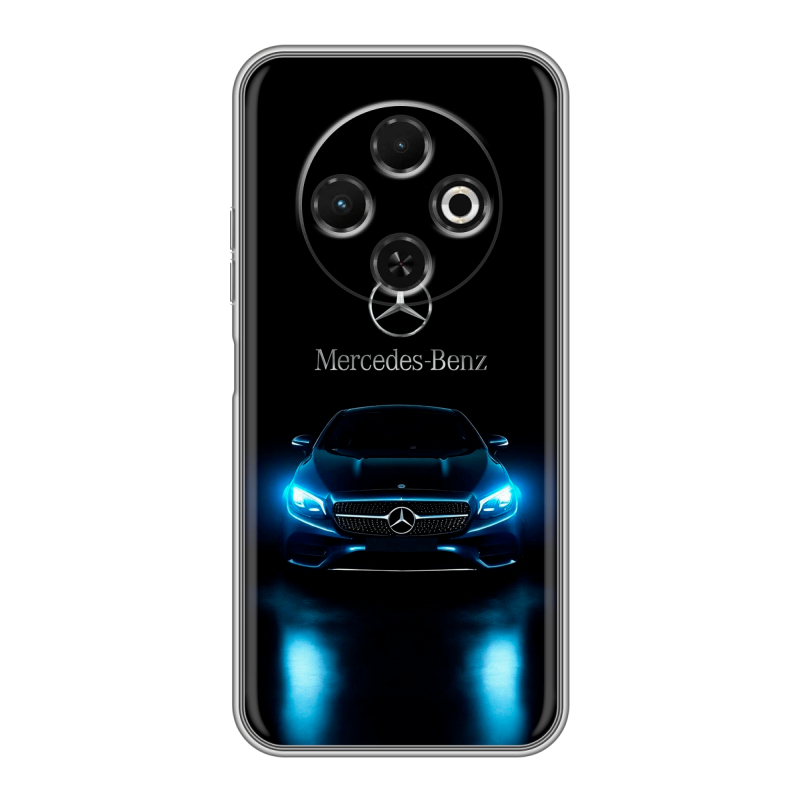 Силиконовый чехол на Tecno Spark 30C с принтом Mercedes Мерседес Силиконовый чехол на Tecno Spark 30C с принтом Mercedes Мерседес
