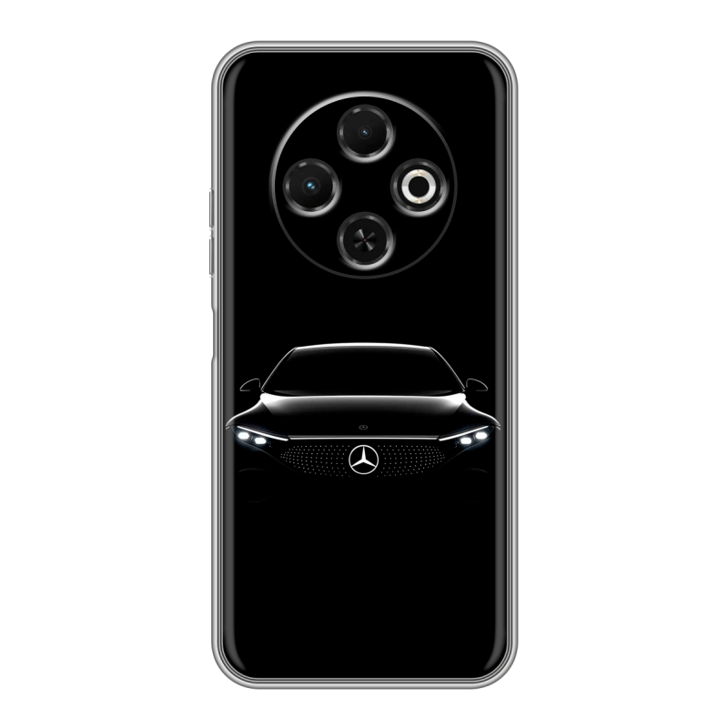 Силиконовый чехол на Tecno Spark 30C с принтом Mercedes Мерседес Силиконовый чехол на Tecno Spark 30C с принтом Mercedes Мерседес
