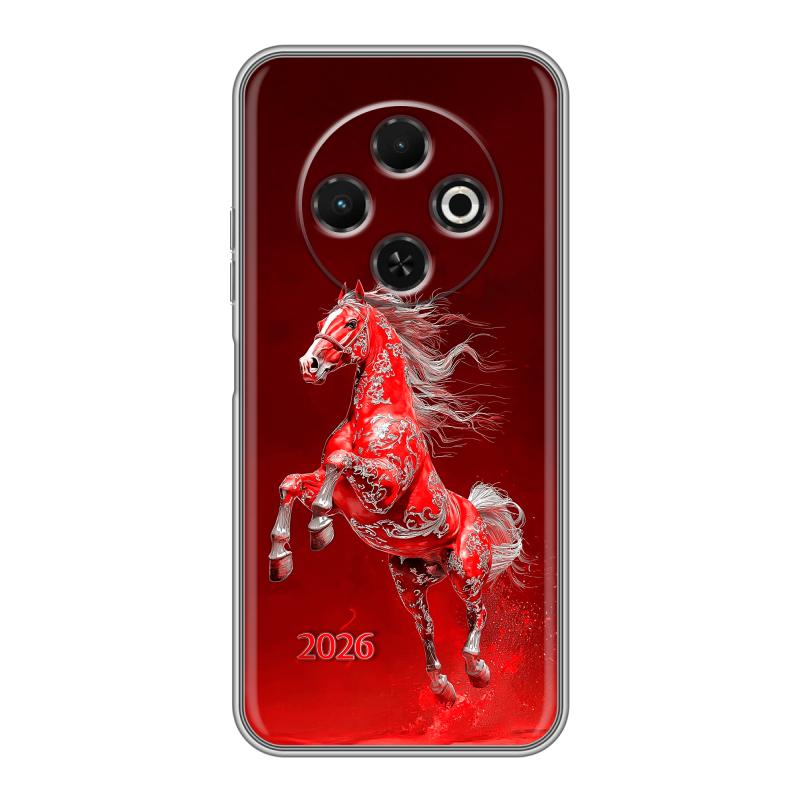 Силиконовый чехол на Tecno Spark 30C с принтом Новый год Силиконовый чехол на Tecno Spark 30C с принтом Новый год