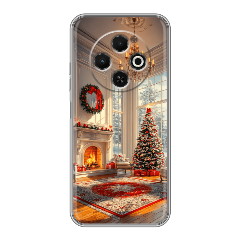 Силиконовый чехол на Tecno Spark 30C с принтом Новый год Силиконовый чехол на Tecno Spark 30C с принтом Новый год