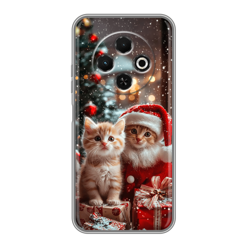 Силиконовый чехол на Tecno Spark 30C с принтом Новый год Силиконовый чехол на Tecno Spark 30C с принтом Новый год
