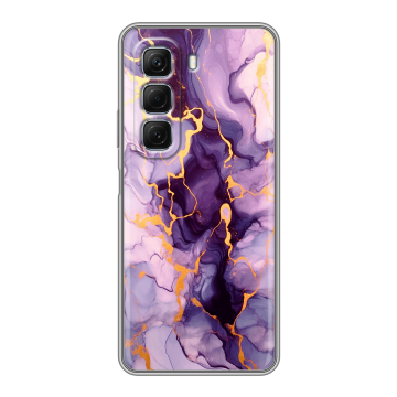 Силиконовый чехол на Infinix Hot 50 с принтом Мрамор