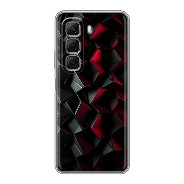 Силиконовый чехол на Infinix Hot 50 с принтом Абстракция