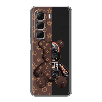 Силиконовый чехол на Infinix Hot 50 с принтом Луи робот