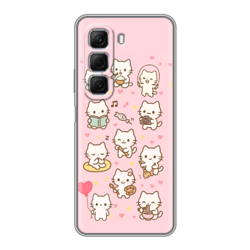 Силиконовый чехол на Infinix Hot 50 с принтом Hello Kitty Хелоу Кити