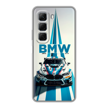 Силиконовый чехол на Infinix Hot 50 с принтом БМВ BMW