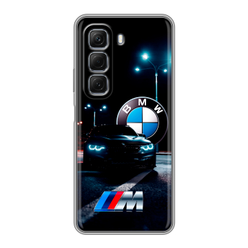 Силиконовый чехол на Infinix Hot 50 с принтом БМВ BMW