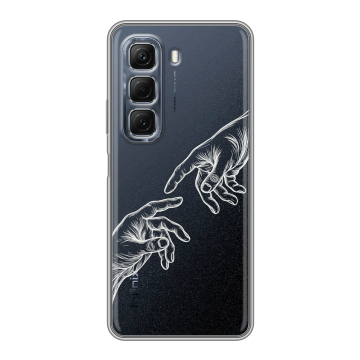 Силиконовый чехол на Infinix Hot 50 с принтом Сотворение мира