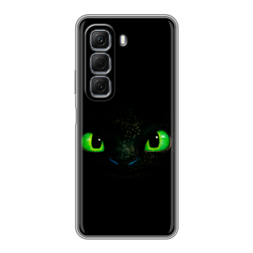 Силиконовый чехол на Infinix Hot 50 с принтом Как приручить дракона