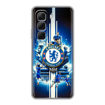 Силиконовый чехол на Infinix Hot 50 с принтом Chelsea Челси