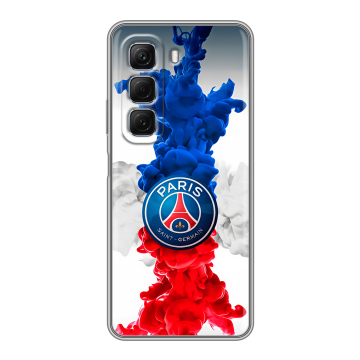 Силиконовый чехол на Infinix Hot 50 с принтом PSG ПСЖ