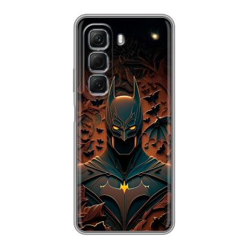 Силиконовый чехол на Infinix Hot 50 с принтом Batman Бэтмен