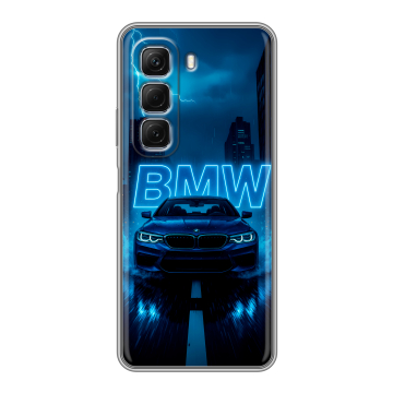 Силиконовый чехол на Infinix Hot 50 с принтом BMW БМВ