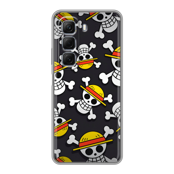 Силиконовый чехол на Infinix Hot 50 с принтом One Piece Ван Пис