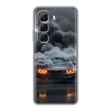 Силиконовый чехол на Infinix Hot 50 с принтом BMW БМВ
