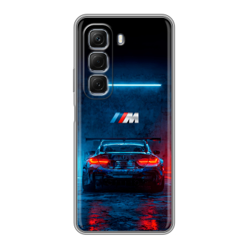 Силиконовый чехол на Infinix Hot 50 с принтом BMW БМВ