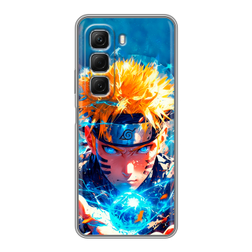 Силиконовый чехол на Infinix Hot 50 с принтом Аниме Наруто Naruto