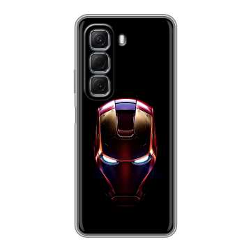 Силиконовый чехол на Infinix Hot 50 с принтом IronMan Железный человек