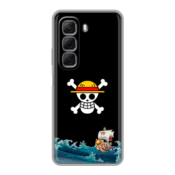 Силиконовый чехол на Infinix Hot 50 с принтом One Piece Ван Пис