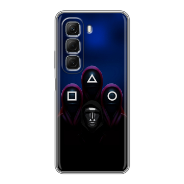 Силиконовый чехол на Infinix Hot 50 с принтом Игра Кальмара