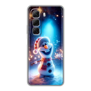 Силиконовый чехол на Infinix Hot 50 с принтом Новый год