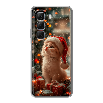 Силиконовый чехол на Infinix Hot 50 с принтом Новый год