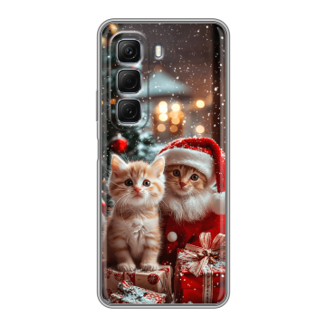 Силиконовый чехол на Infinix Hot 50 с принтом Новый год