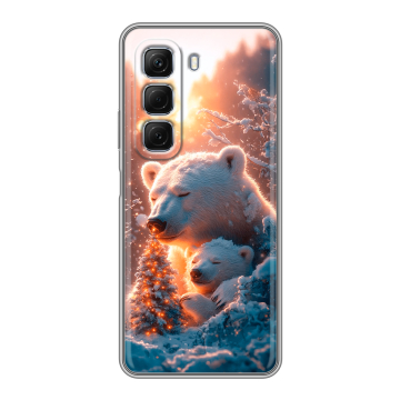 Силиконовый чехол на Infinix Hot 50 с принтом Новый год