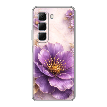 Силиконовый чехол на Infinix Hot 50 с принтом женский
