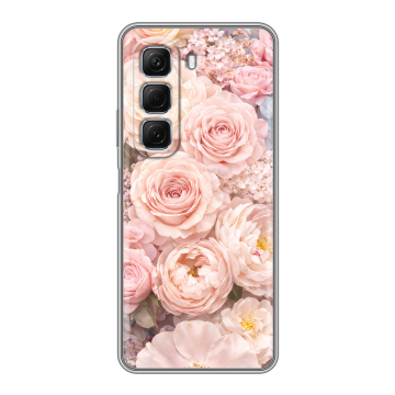 Силиконовый чехол на Infinix Hot 50 с принтом женский