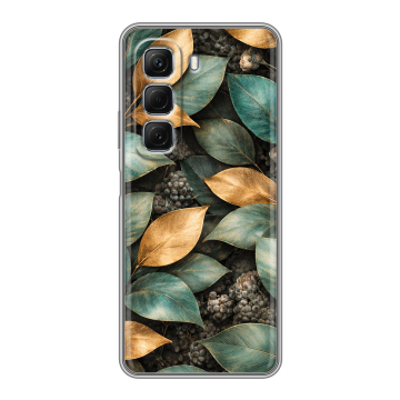 Силиконовый чехол на Infinix Hot 50 с принтом женский