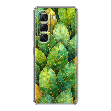 Силиконовый чехол на Infinix Hot 50 с принтом женский