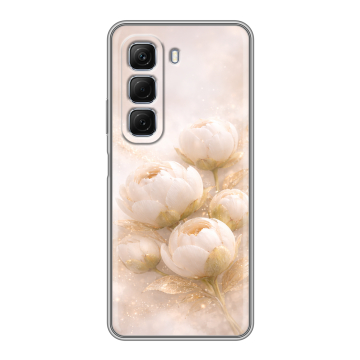 Силиконовый чехол на Infinix Hot 50 с принтом женский