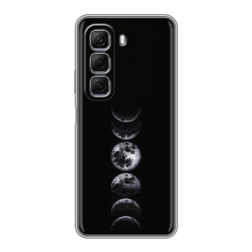 Силиконовый чехол на Infinix Hot 50 с принтом женский