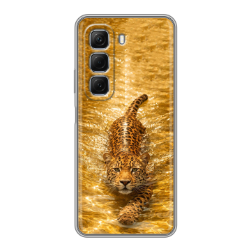 Силиконовый чехол на Infinix Hot 50 с принтом женский