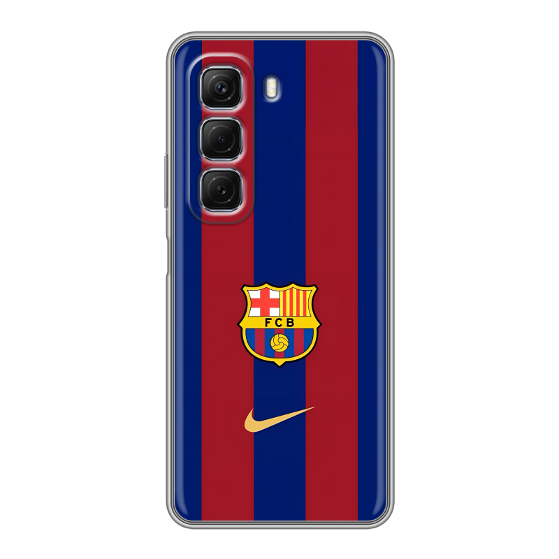 Силиконовый чехол на Infinix Hot 50 с принтом Барселона Barcelona Силиконовый чехол на Infinix Hot 50 с принтом Барселона Barcelona