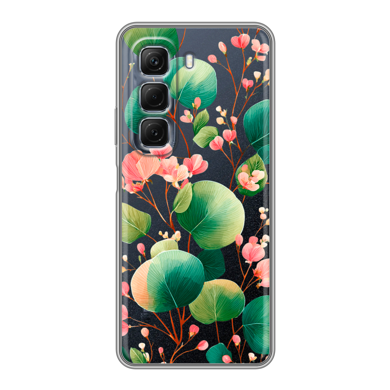 Силиконовый чехол на Infinix Hot 50 с принтом женский Силиконовый чехол на Infinix Hot 50 с принтом женский