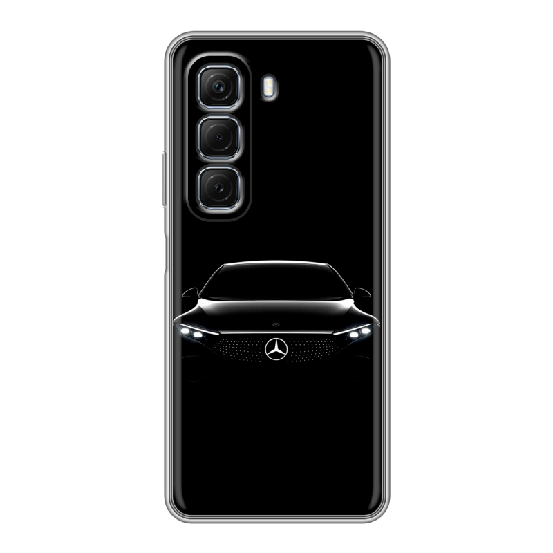 Силиконовый чехол на Infinix Hot 50 с принтом Mercedes Мерседес Силиконовый чехол на Infinix Hot 50 с принтом Mercedes Мерседес