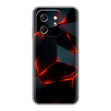 Силиконовый чехол на Infinix Hot 50i с принтом Яркие абстракции