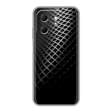 Силиконовый чехол на Infinix Hot 50i с принтом Текстура металла