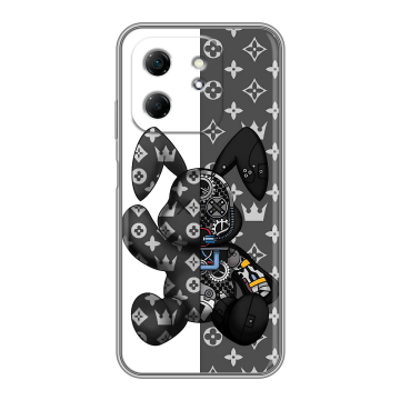 Силиконовый чехол на Infinix Hot 50i с принтом Луи робот